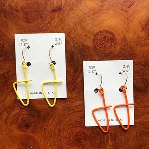 Vintage 60s Wire Earrings Bundle